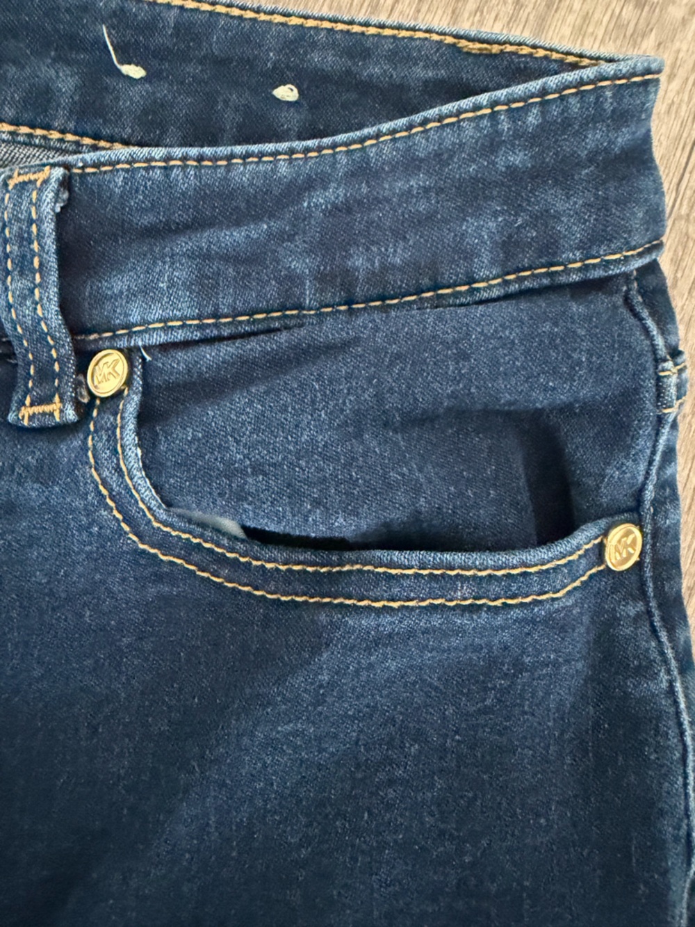 Michael Kors Dark Blue Flare Jeans - Picture 9 of 13